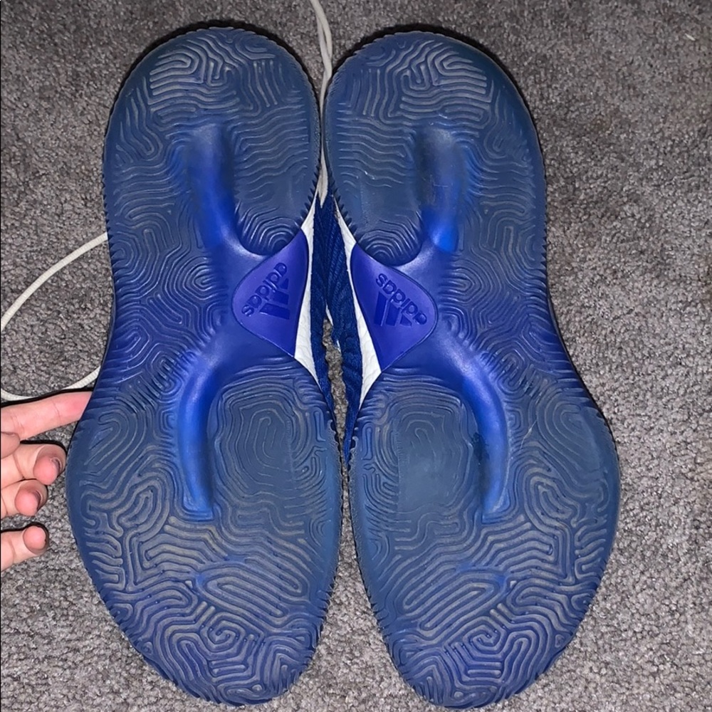 Blue adidas basketball shoes - Picture 4 of 5